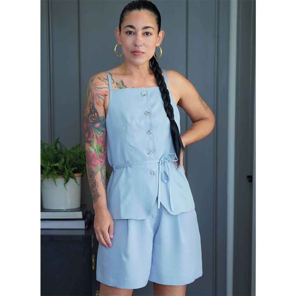 Simplicity Sewing Pattern S3238 Misses Vest Top and Shorts by Mimi G Style 3238 Image 2 From Patternsandplains.com