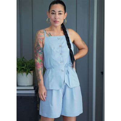Simplicity Sewing Pattern S3238 Misses Vest Top and Shorts by Mimi G Style 3238 Image 2 From Patternsandplains.com