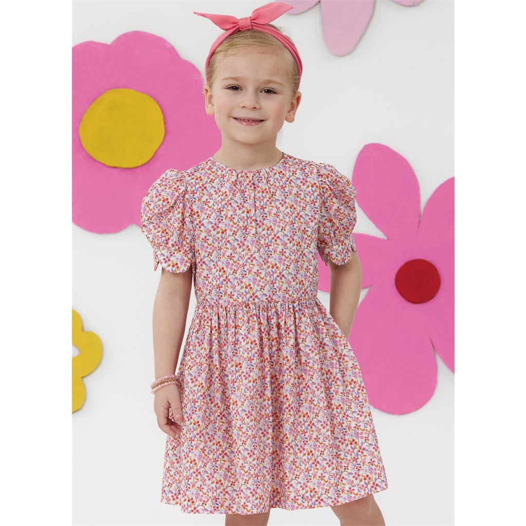 Simplicity Sewing Pattern S3244 Childrens Dresses Bolero and Headband in Three Sizes 3244 Image 2 From Patternsandplains.com