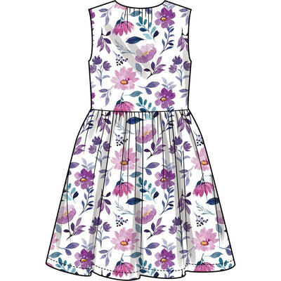 Simplicity Sewing Pattern S3244 Childrens Dresses Bolero and Headband in Three Sizes 3244 Image 4 From Patternsandplains.com
