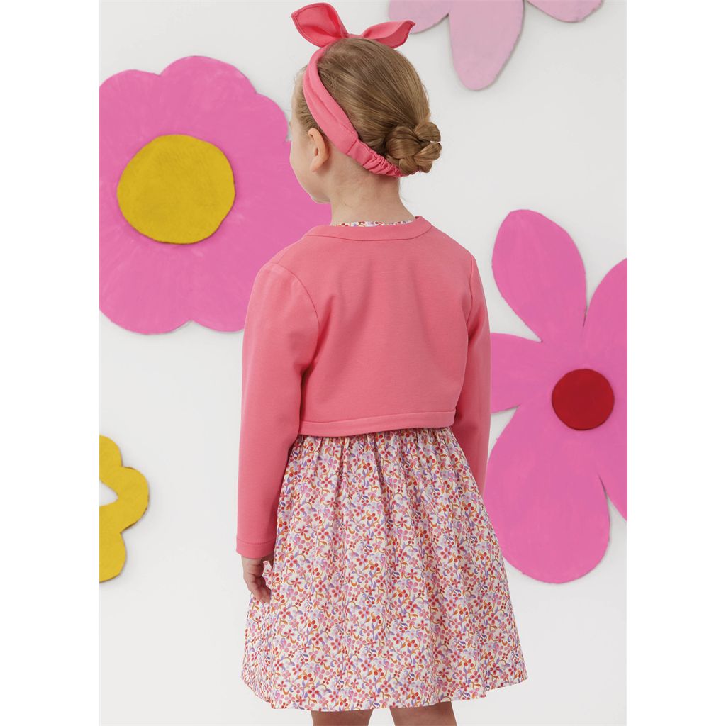 Simplicity Sewing Pattern S3244 Childrens Dresses Bolero and Headband in Three Sizes 3244 Image 9 From Patternsandplains.com