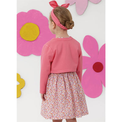 Simplicity Sewing Pattern S3244 Childrens Dresses Bolero and Headband in Three Sizes 3244 Image 9 From Patternsandplains.com