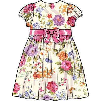 Simplicity Sewing Pattern S3245 Girls Dress with Sleeve Variations 3245 Image 3 From Patternsandplains.com