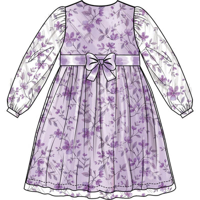 Simplicity Sewing Pattern S3245 Girls Dress with Sleeve Variations 3245 Image 4 From Patternsandplains.com