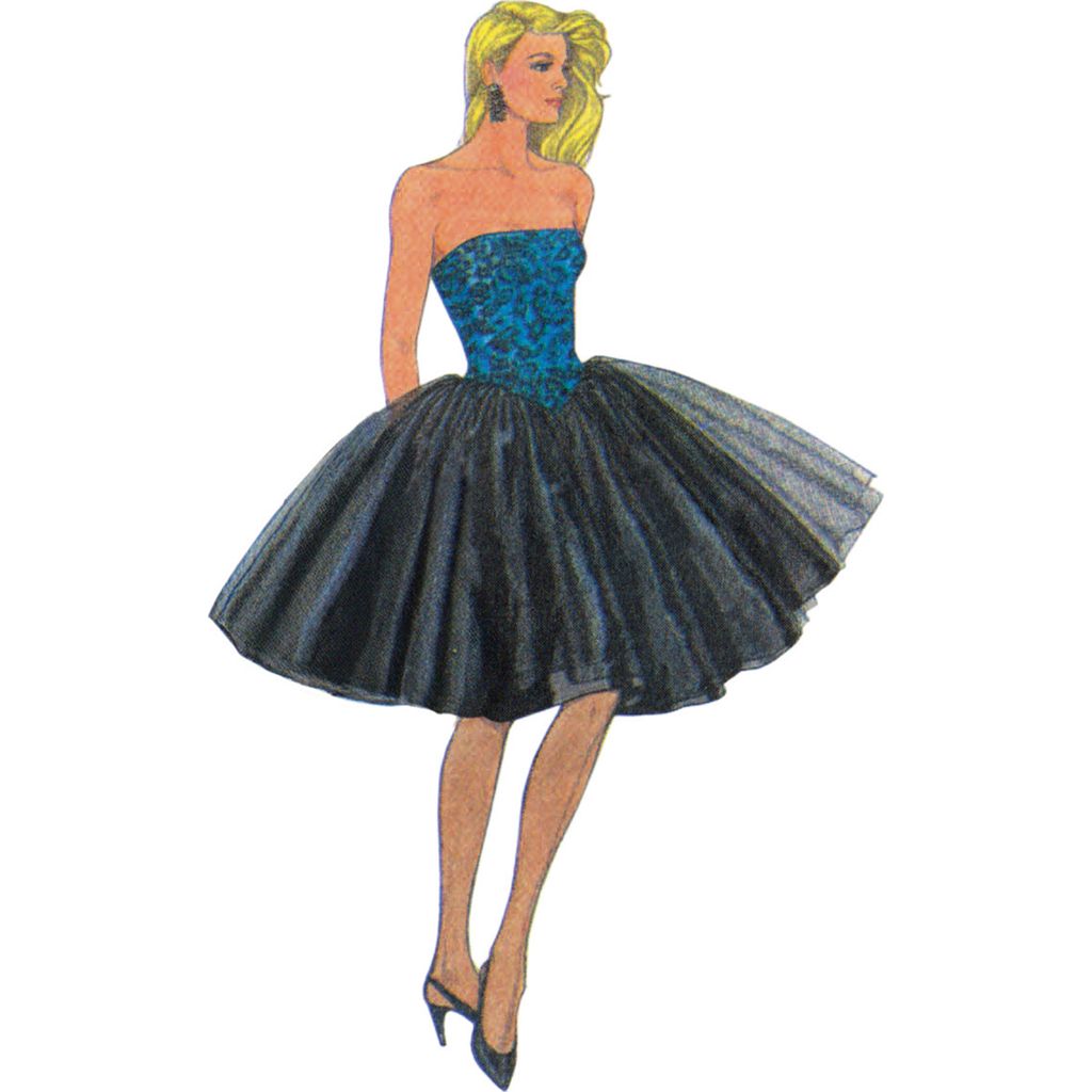 Simplicity Sewing Pattern S3247 1980s Misses and Miss Petite Dresses Gunne Sax by Jessica McClintock 3247 Image 3 From Patternsandplains.com