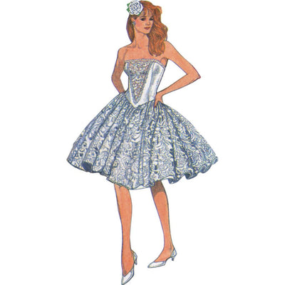 Simplicity Sewing Pattern S3247 1980s Misses and Miss Petite Dresses Gunne Sax by Jessica McClintock 3247 Image 4 From Patternsandplains.com