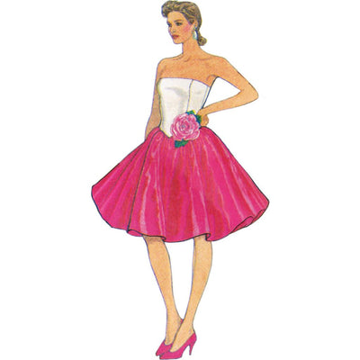 Simplicity Sewing Pattern S3247 1980s Misses and Miss Petite Dresses Gunne Sax by Jessica McClintock 3247 Image 5 From Patternsandplains.com