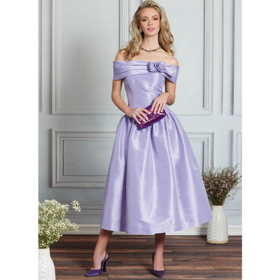 Simplicity Sewing Pattern S3248 1990s Misses and Miss Petite Dress in Two Lengths by Jessica McClintock 3248 Image 2 From Patternsandplains.com