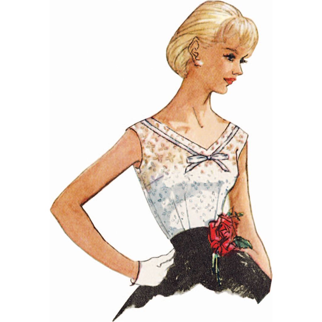 Simplicity Sewing Pattern S3252 1950s Misses Blouse 3252 Image 2 From Patternsandplains.com