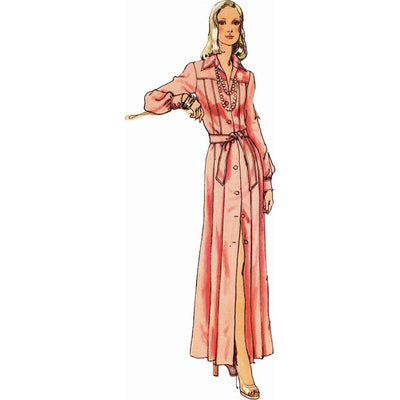 Simplicity Sewing Pattern S3254 1970s Misses Shirtdress in Two Lengths 3254 Image 2 From Patternsandplains.com