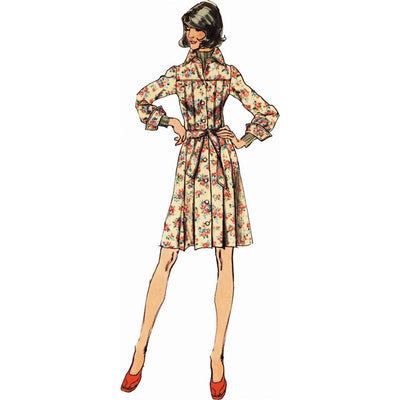 Simplicity Sewing Pattern S3254 1970s Misses Shirtdress in Two Lengths 3254 Image 3 From Patternsandplains.com
