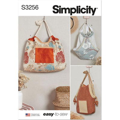 Simplicity Sewing Pattern S3256 Backpack and Drawstring Bags 3256 Image 1 From Patternsandplains.com