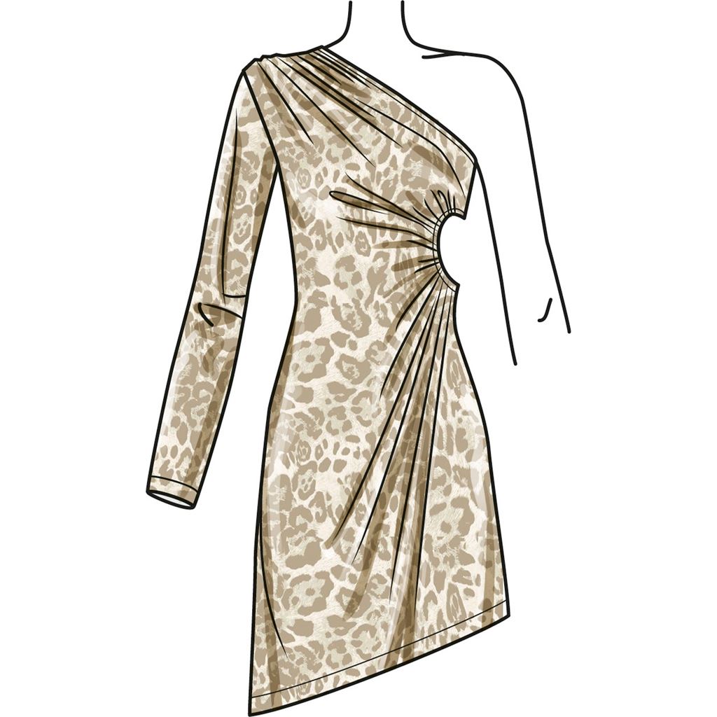 Simplicity Sewing Pattern S9885 Misses Knit Dress in Three Lengths 9885 Image 3 From Patternsandplains.com