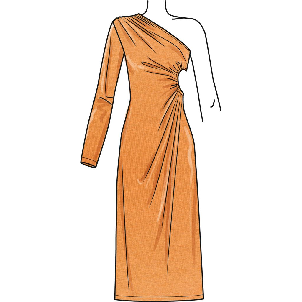 Simplicity Sewing Pattern S9885 Misses Knit Dress in Three Lengths 9885 Image 4 From Patternsandplains.com