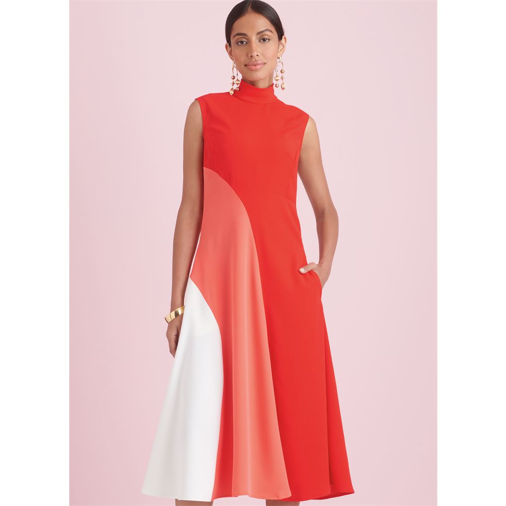 Simplicity Sewing Pattern S9886 Misses Dress with Length Variations 9886 Image 2 From Patternsandplains.com