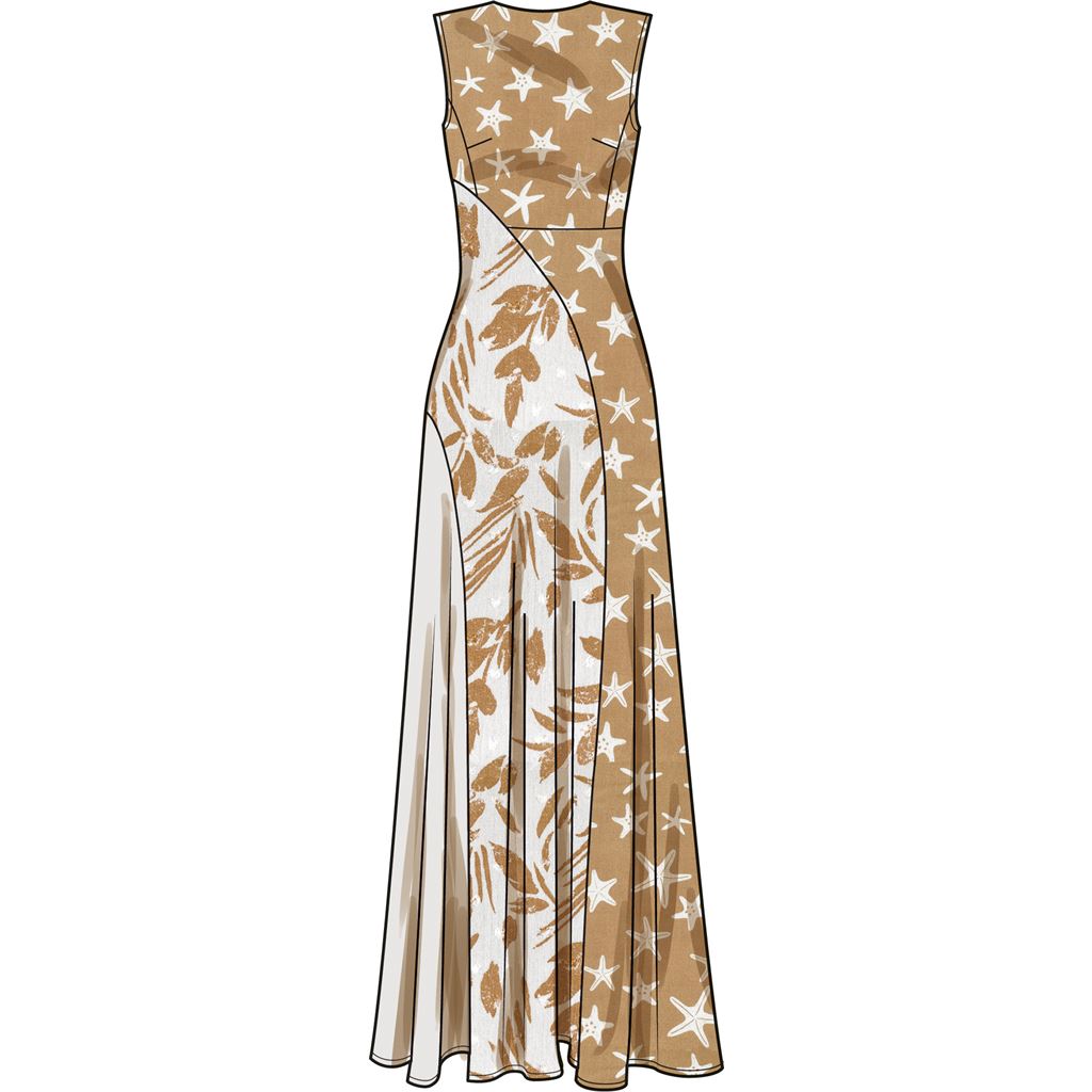 Simplicity Sewing Pattern S9886 Misses Dress with Length Variations 9886 Image 4 From Patternsandplains.com