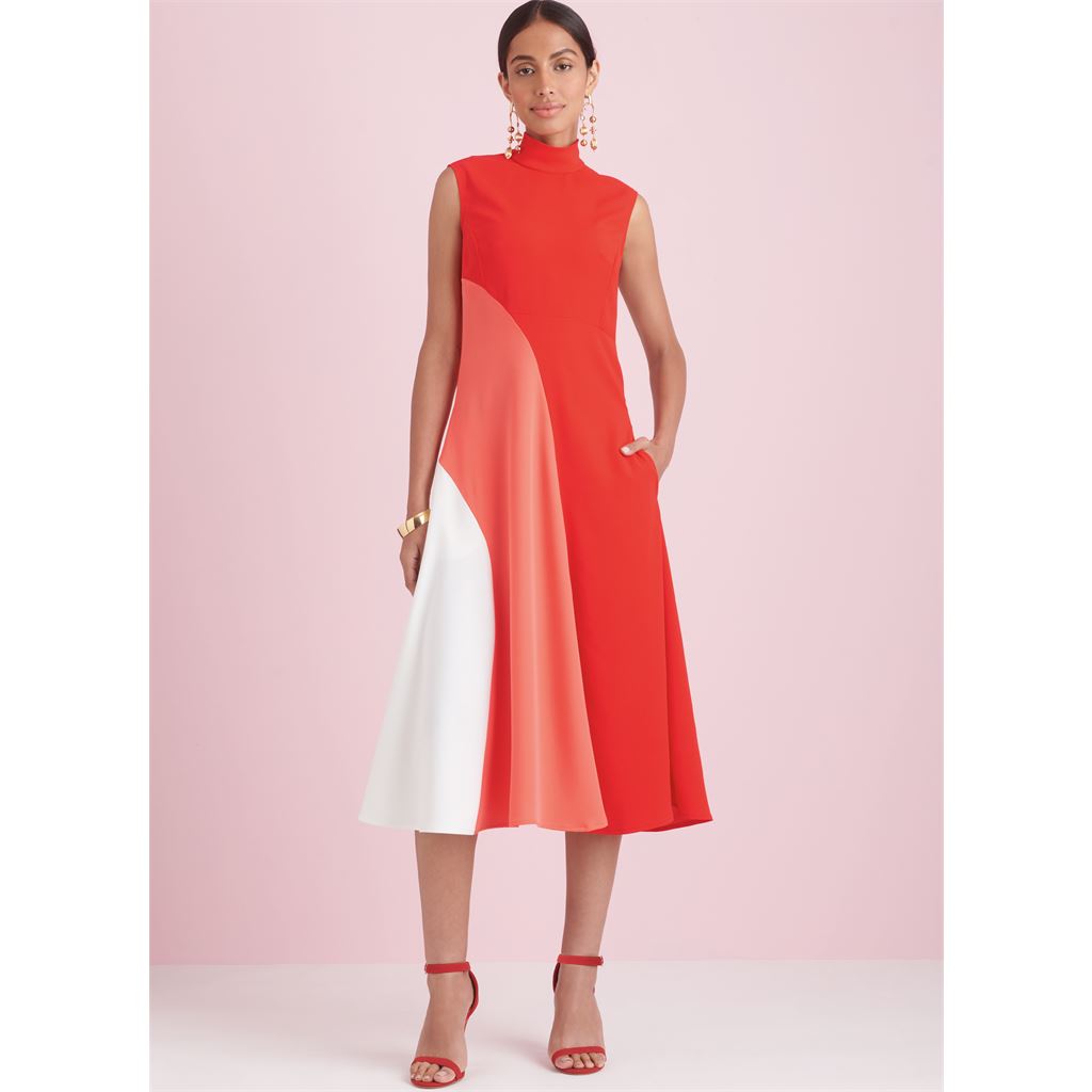 Simplicity Sewing Pattern S9886 Misses Dress with Length Variations 9886 Image 6 From Patternsandplains.com