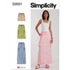 Simplicity Sewing Pattern S9891 Misses Skirt In Three Lengths 9891 Image 1 From Patternsandplains.com