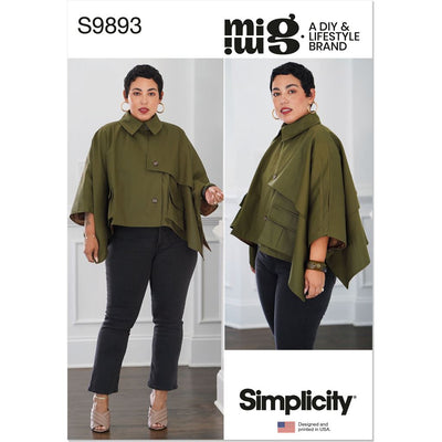 Simplicity Sewing Pattern S9893 Misses Cape By Mimi G Style 9893 Image 1 From Patternsandplains.com