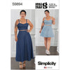 Simplicity Sewing Pattern S9894 Misses' and Women's Top and Skirt in ...