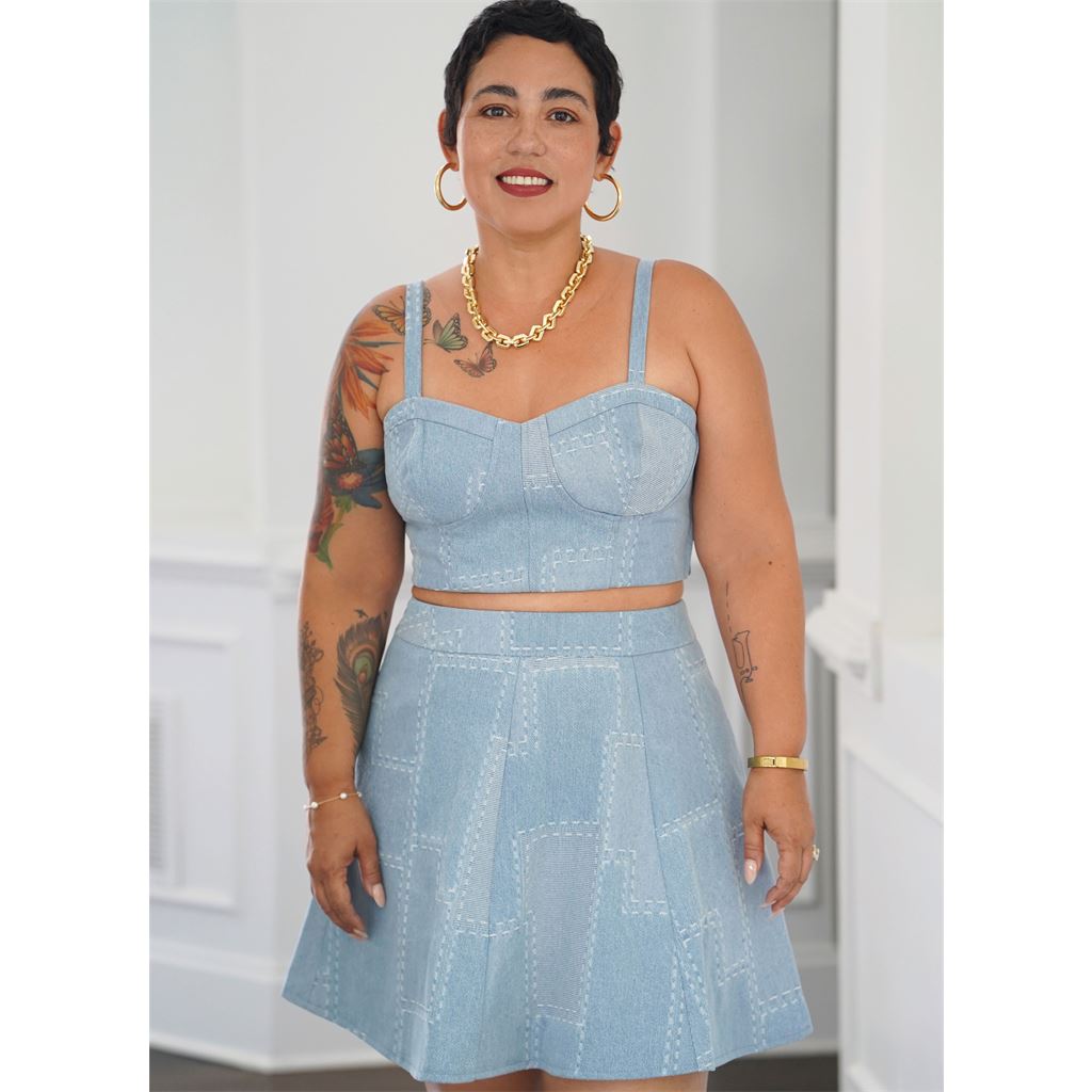 Simplicity Sewing Pattern S9894 Misses and Womens Top and Skirt in Two Lengths By Mimi G Style 9894 Image 2 From Patternsandplains.com