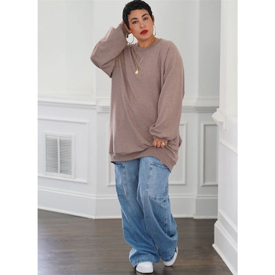 Simplicity Sewing Pattern S9897 Unisex Sweatshirt in Two Lengths By Norris Danta Ford 9897 Image 5 From Patternsandplains.com