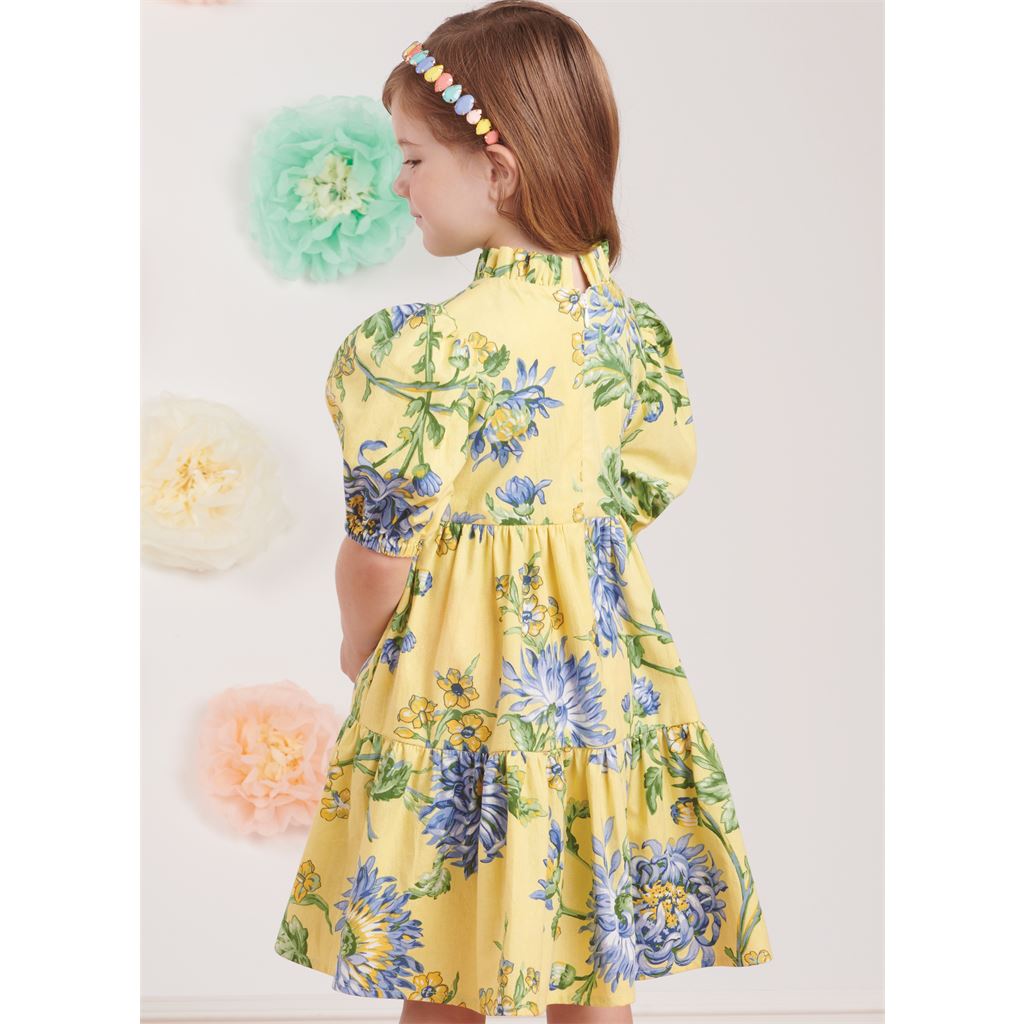 Simplicity Sewing Pattern S9900 Childrens and Girls Dress with Sleeve and Length Variations 9900 Image 8 From Patternsandplains.com