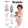 Simplicity Sewing Pattern S9903 15 Doll Clothes and Accessories By Andrea Schewe Designs 9903 Image 1 From Patternsandplains.com