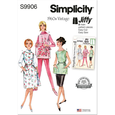 Simplicity Sewing Pattern S9906 Misses Apron in Two Lengths 9906 Image 1 From Patternsandplains.com