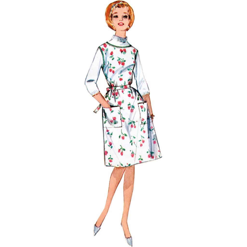 Simplicity Sewing Pattern S9906 Misses Apron in Two Lengths 9906 Image 2 From Patternsandplains.com