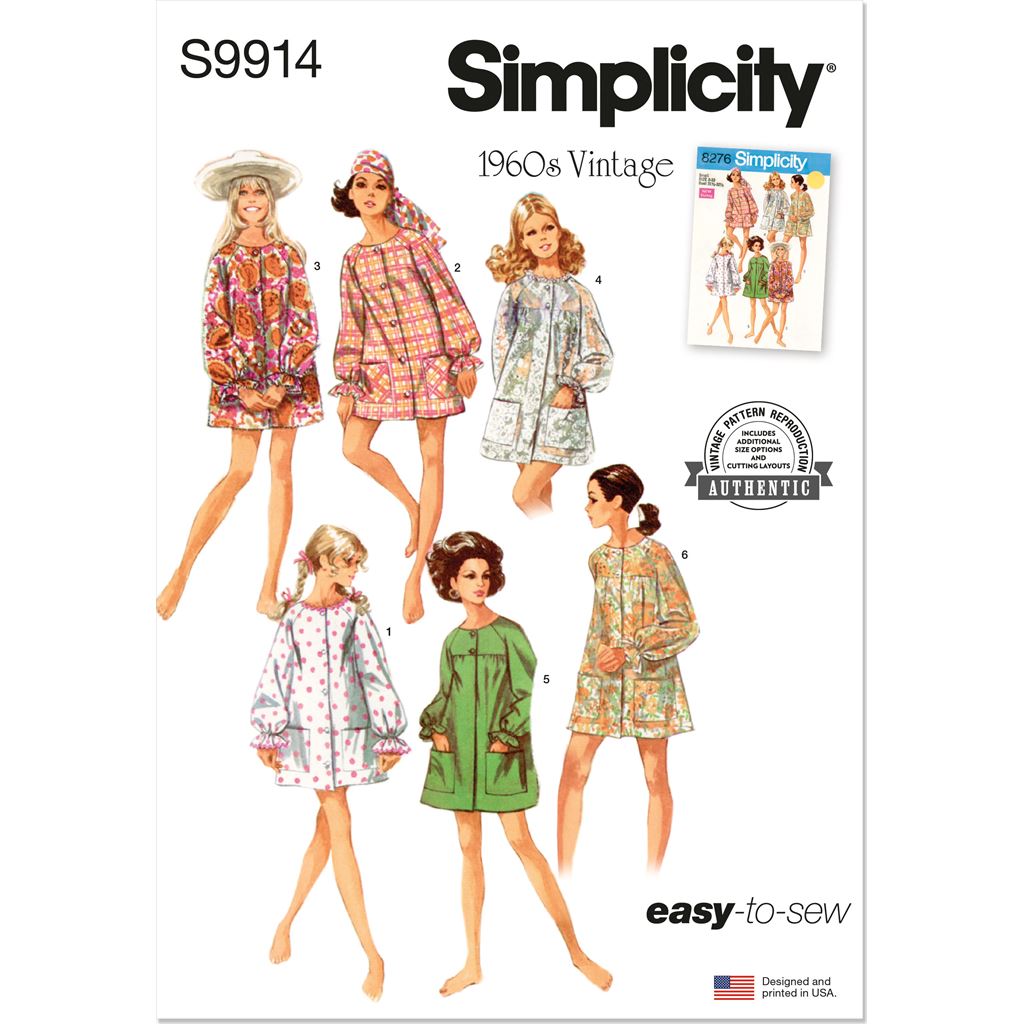 Simplicity Sewing Pattern S9914 Misses Beach Cover Up and Robe 9914 Image 1 From Patternsandplains.com