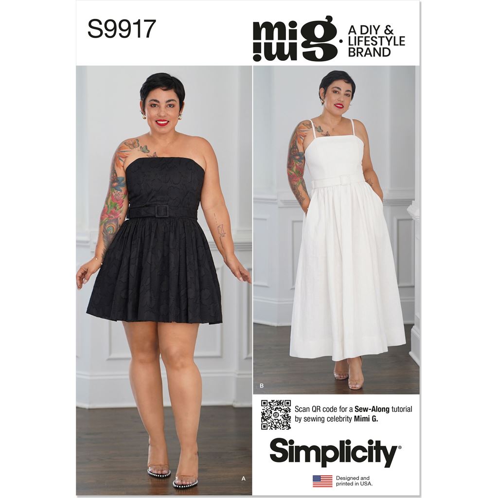 Simplicity Sewing Pattern S9917 Misses Dresses and Belt by Mimi G Style 9917 Image 1 From Patternsandplains.com