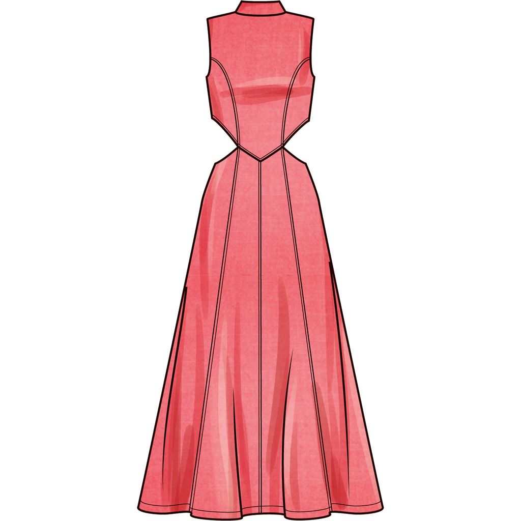 Simplicity Sewing Pattern S9920 Misses Dress with Neckline and Length Variations 9920 Image 5 From Patternsandplains.com