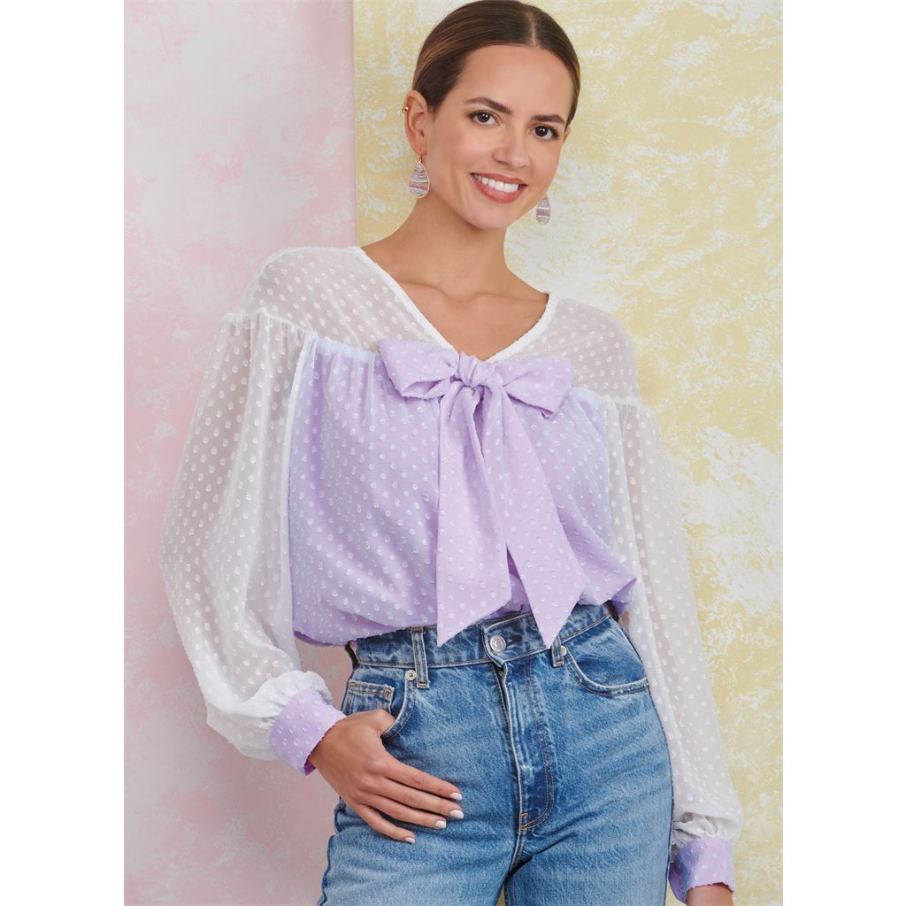 Simplicity Sewing Pattern S9921 Misses Top with Sleeve Variations 9921 Image 2 From Patternsandplains.com