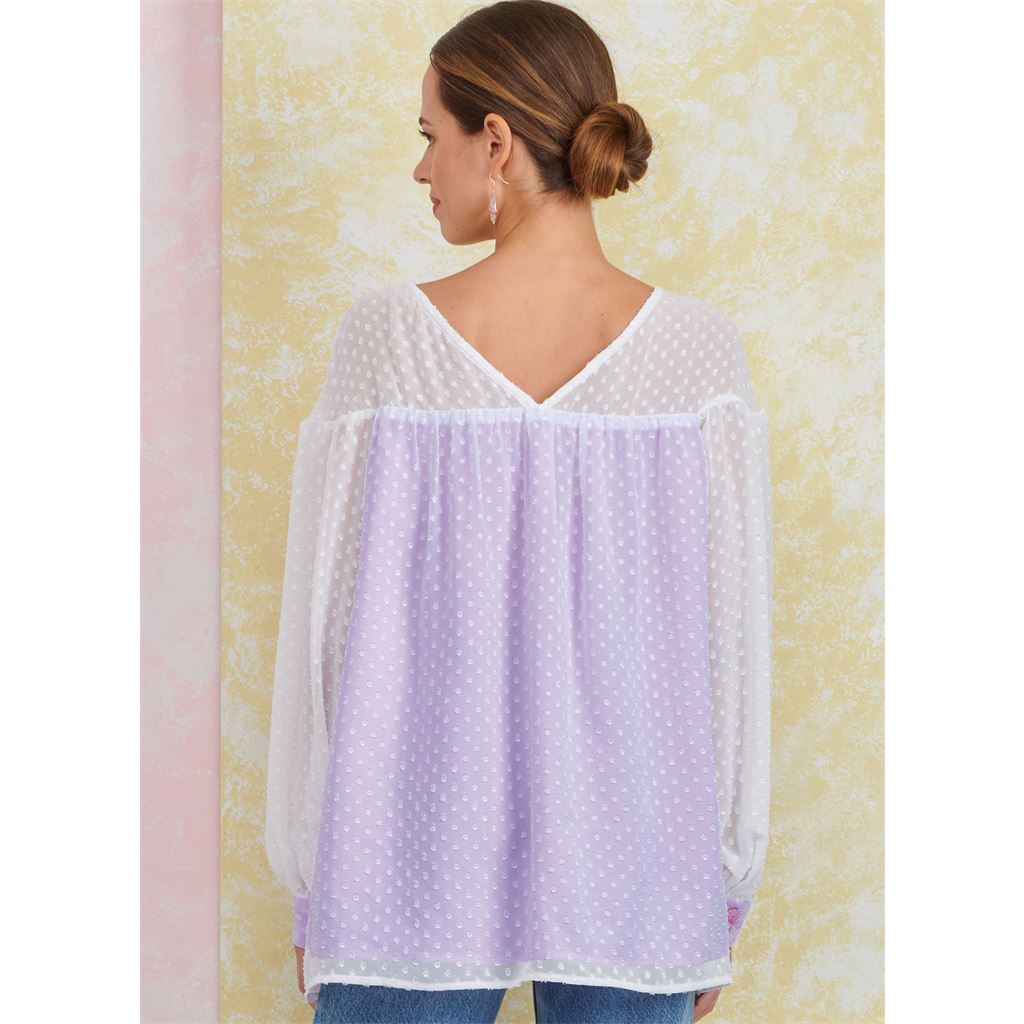 Simplicity Sewing Pattern S9921 Misses Top with Sleeve Variations 9921 Image 6 From Patternsandplains.com