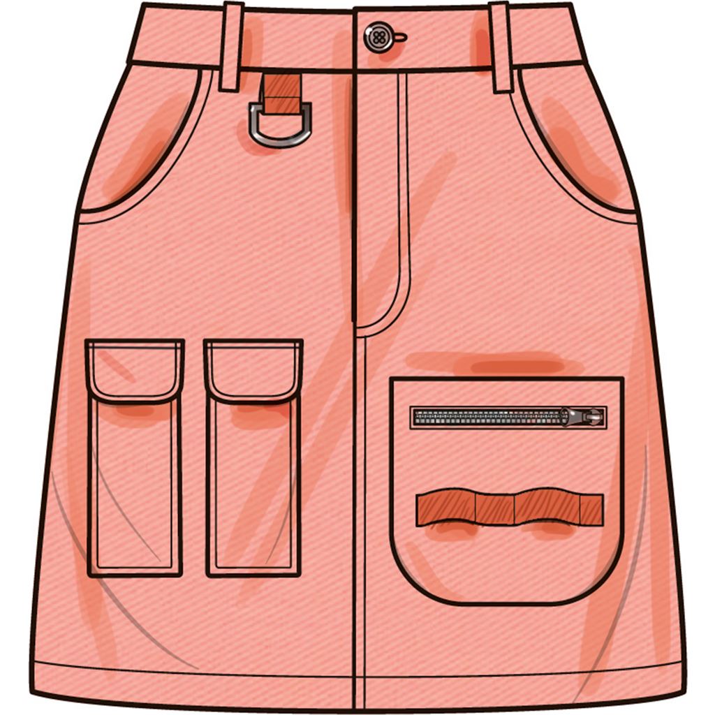 Simplicity Sewing Pattern S9924 Misses Cargo Skirts 9924 Image 3 From Patternsandplains.com