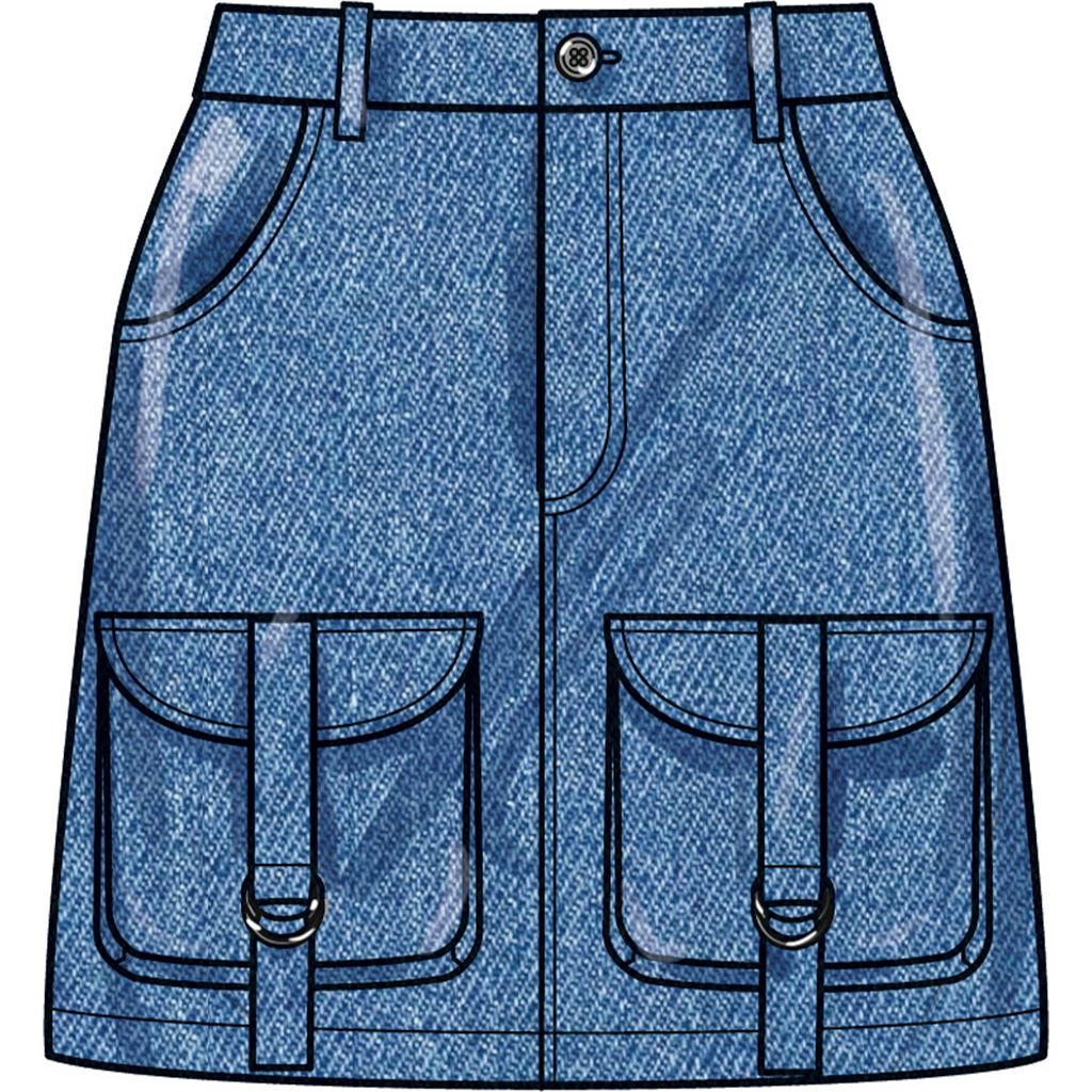 Simplicity Sewing Pattern S9924 Misses Cargo Skirts 9924 Image 4 From Patternsandplains.com