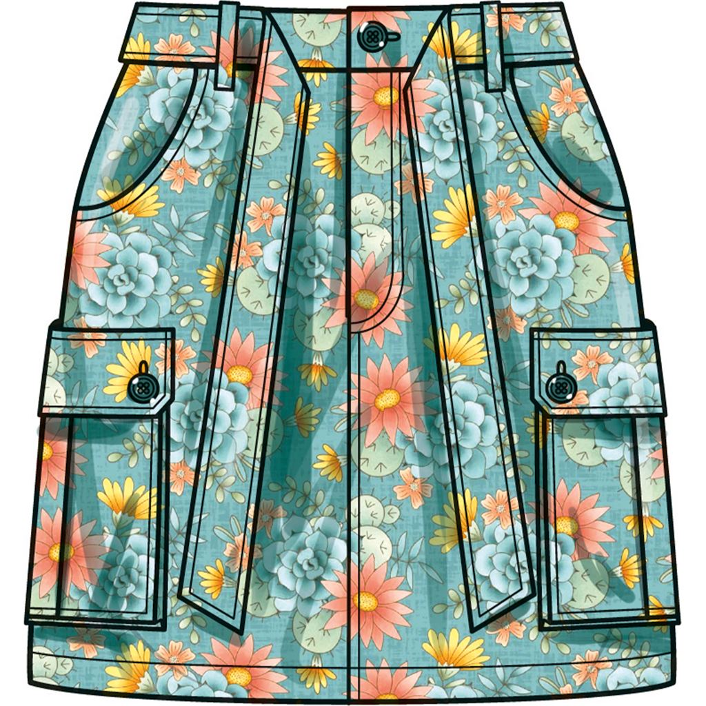 Simplicity Sewing Pattern S9924 Misses Cargo Skirts 9924 Image 5 From Patternsandplains.com