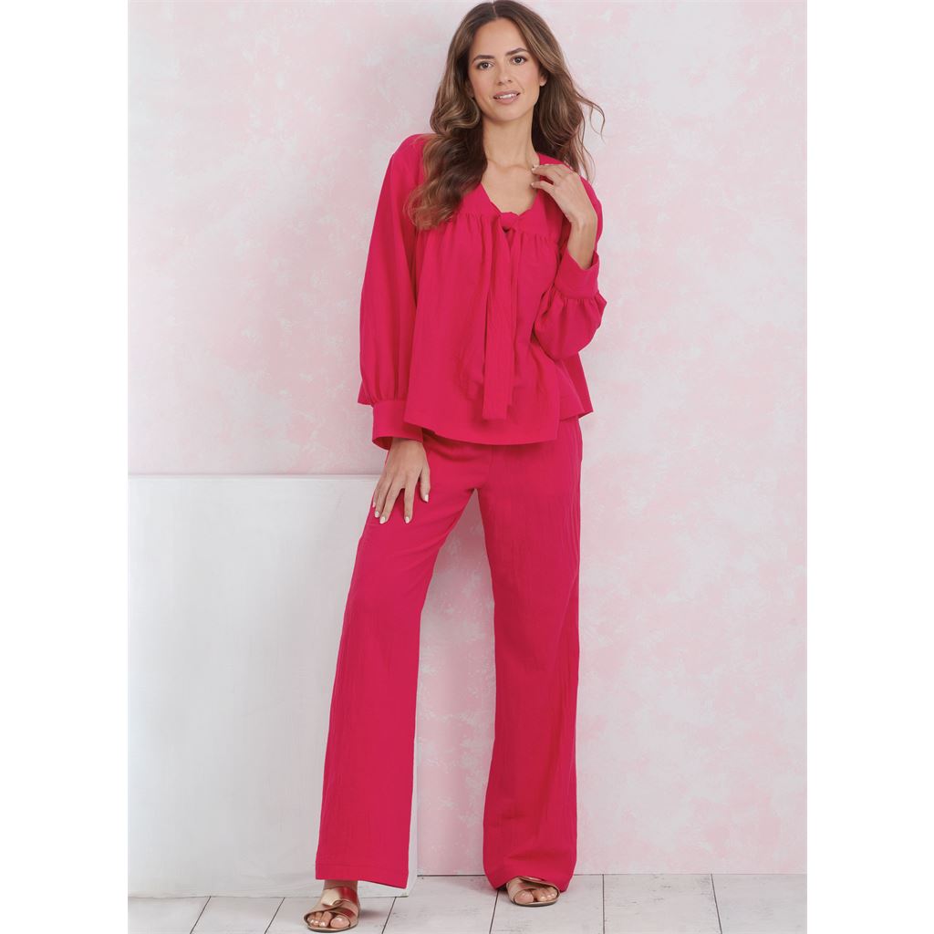 Simplicity Sewing Pattern S9928 Misses Lounge Tops Pants and Shorts 9928 Image 7 From Patternsandplains.com