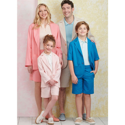 Simplicity Sewing Pattern S9930 Childrens Teens and Adults Blazers and Shorts 9930 Image 2 From Patternsandplains.com