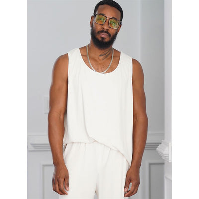 Simplicity Sewing Pattern S9931 Mens Robe Knit Tank Top Pants and Shorts by Norris Danta Ford 9931 Image 2 From Patternsandplains.com
