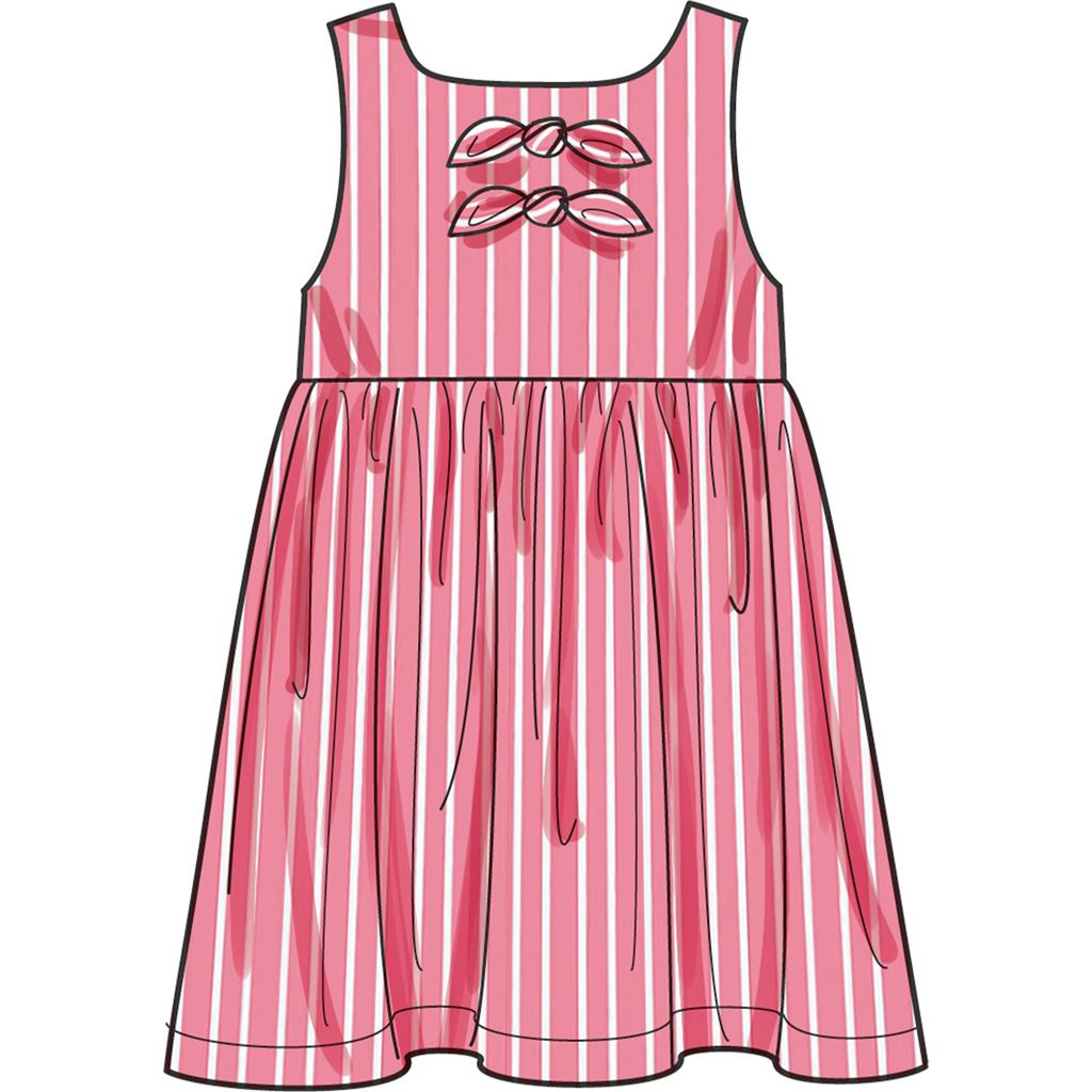 Simplicity Sewing Pattern S9932 Toddlers Dress Top and Pants 9932 Image 3 From Patternsandplains.com