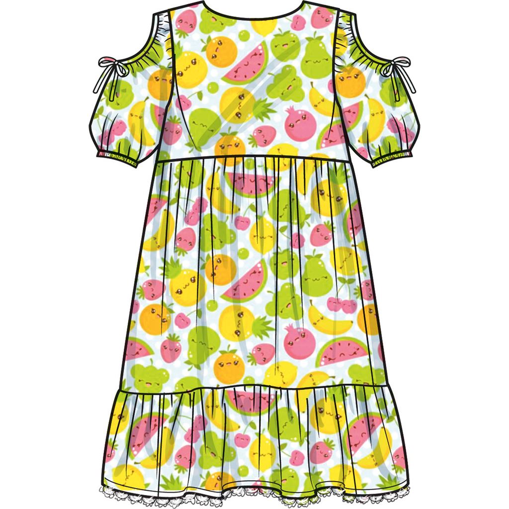 Simplicity Sewing Pattern S9933 Childrens and Girls Dress with Sleeve Variations 9933 Image 4 From Patternsandplains.com