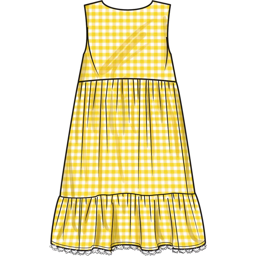 Simplicity Sewing Pattern S9933 Childrens and Girls Dress with Sleeve Variations 9933 Image 6 From Patternsandplains.com