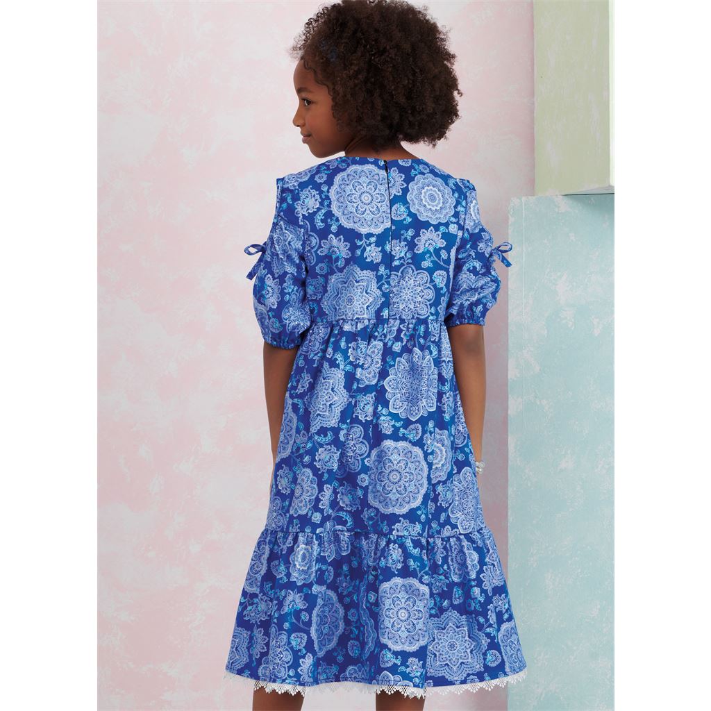 Simplicity Sewing Pattern S9933 Childrens and Girls Dress with Sleeve Variations 9933 Image 8 From Patternsandplains.com