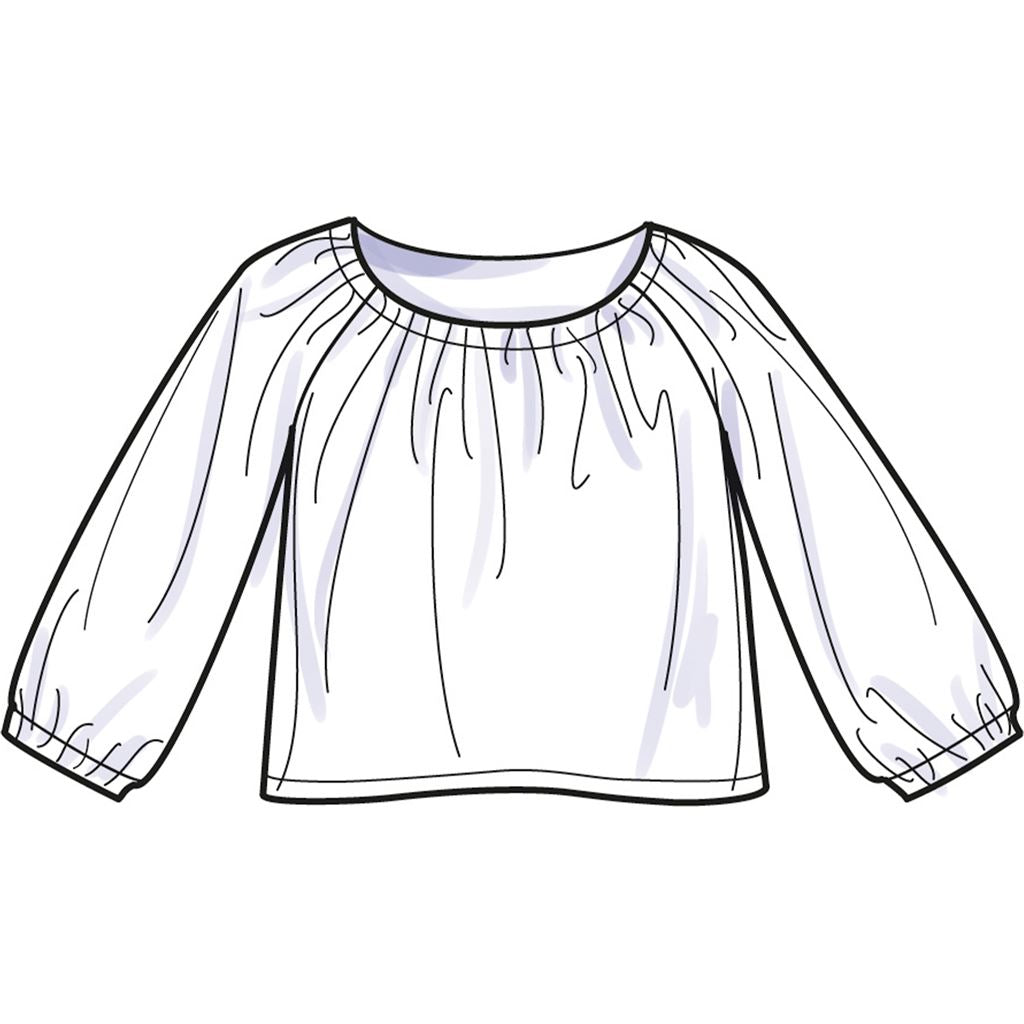 Simplicity Sewing Pattern S9934 Girls Tops and Skirts 9934 Image 3 From Patternsandplains.com