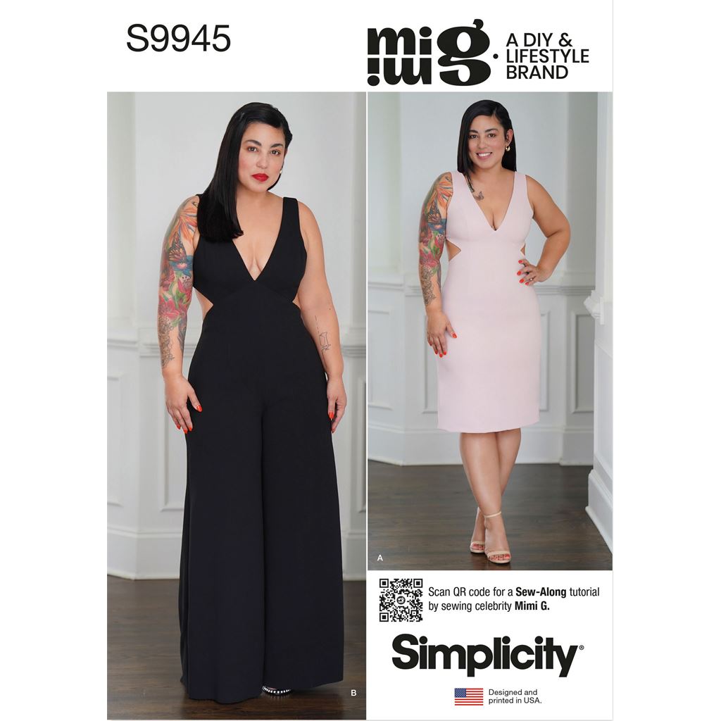 Simplicity Sewing Pattern S9945 Misses Dress and Jumpsuit by Mimi G Style 9945 Image 1 From Patternsandplains.com