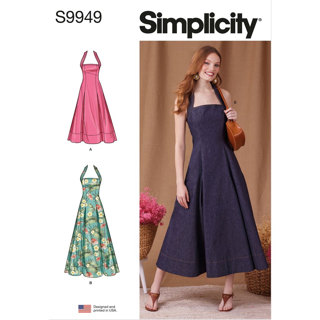 Simplicity Sewing Pattern S9949 Misses Dress in Two Lengths 9949 Image 1 From Patternsandplains.com