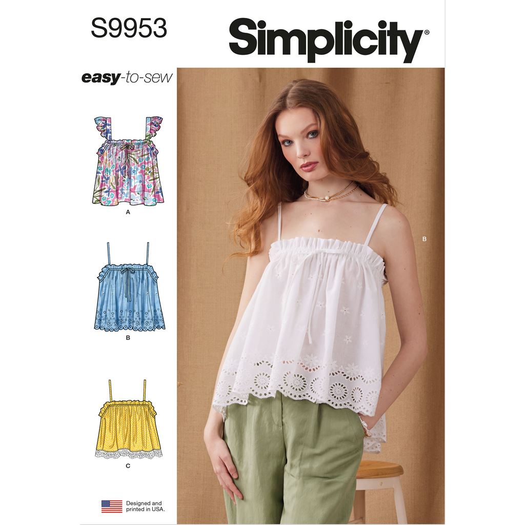 Simplicity Sewing Pattern S9953 Misses Tops 9953 Image 1 From Patternsandplains.com