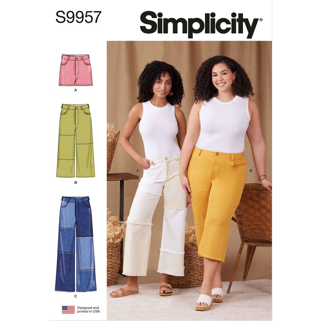 Simplicity Sewing Pattern S9957 Misses and Womens Shorts and Pants 9957 Image 1 From Patternsandplains.com